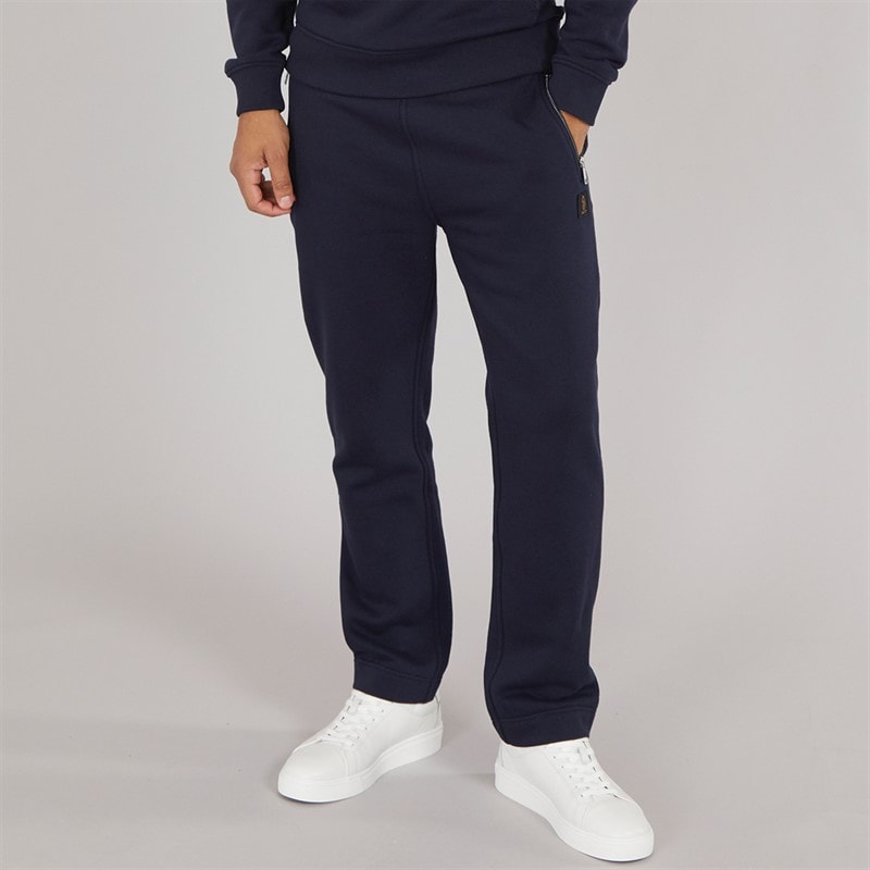 LUKE 1977 Mens High Ground Open Cuff Joggers Navy