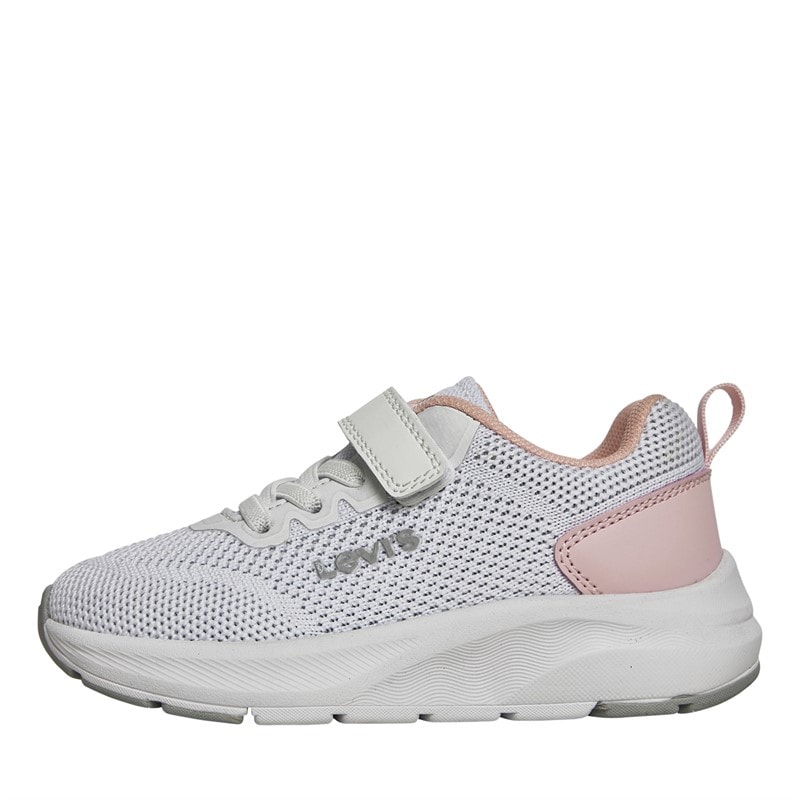 Levi's Infant Girls Hudson Mini Trainers White Rose 2900