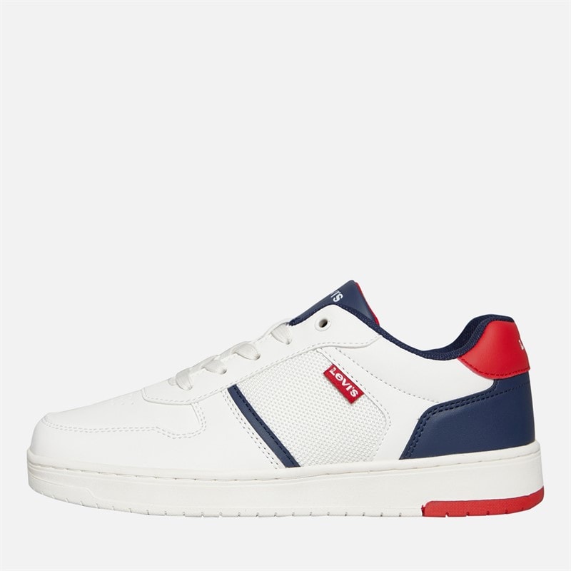 Levi's Junior Boys Kick Ser Trainers Off White/Navy