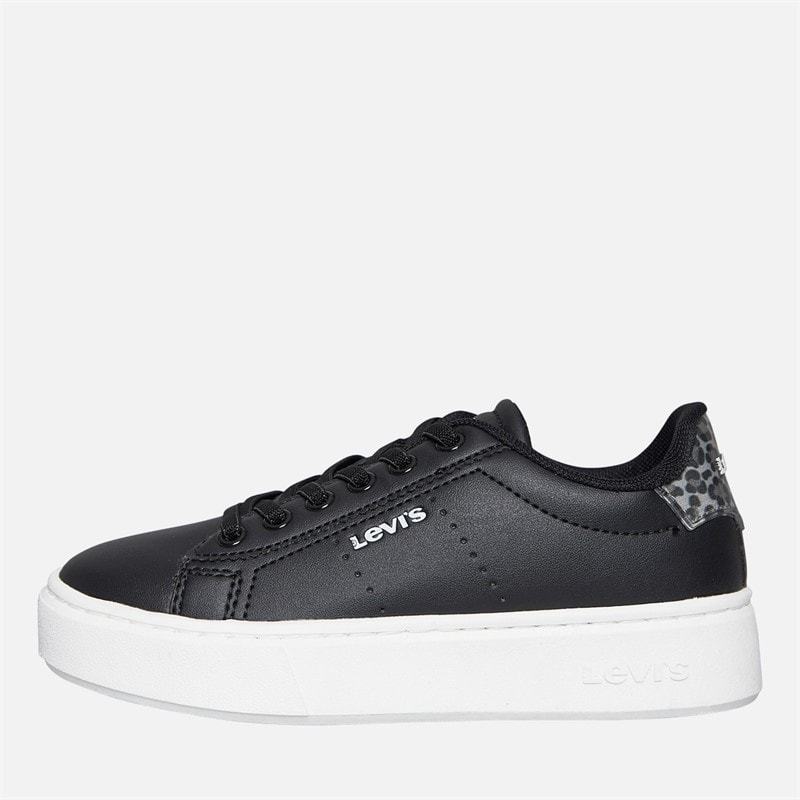 Levi's Girls Evelyn Trainers Black/Leopard