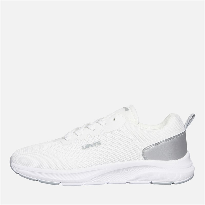 Levi's Junior Girls Hudson Trainers White/Silver