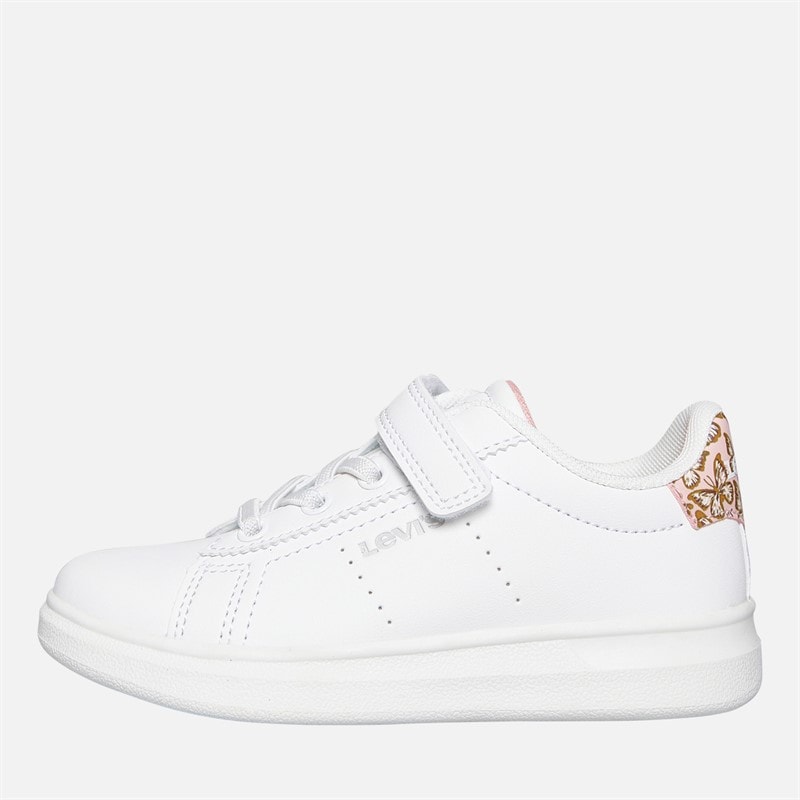Levi's Infant Girls Evelyn Mini Trainers White/Rose