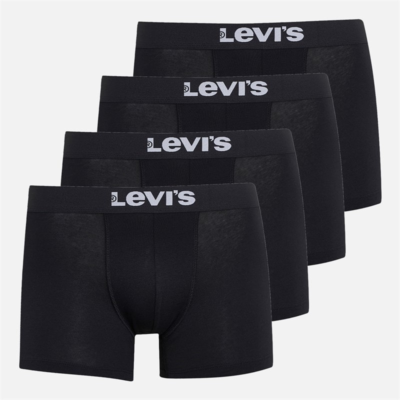 Levi's Mens Four Pack Boxers Black