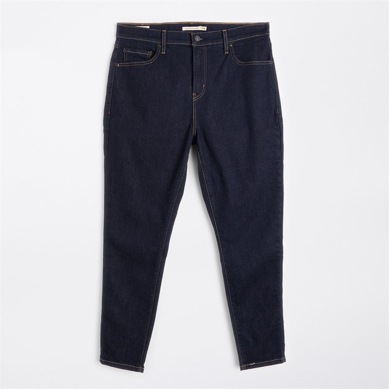 Levi's Womens Plus Size 721 High Rise Skinny Jeans Blue Wave Rinse