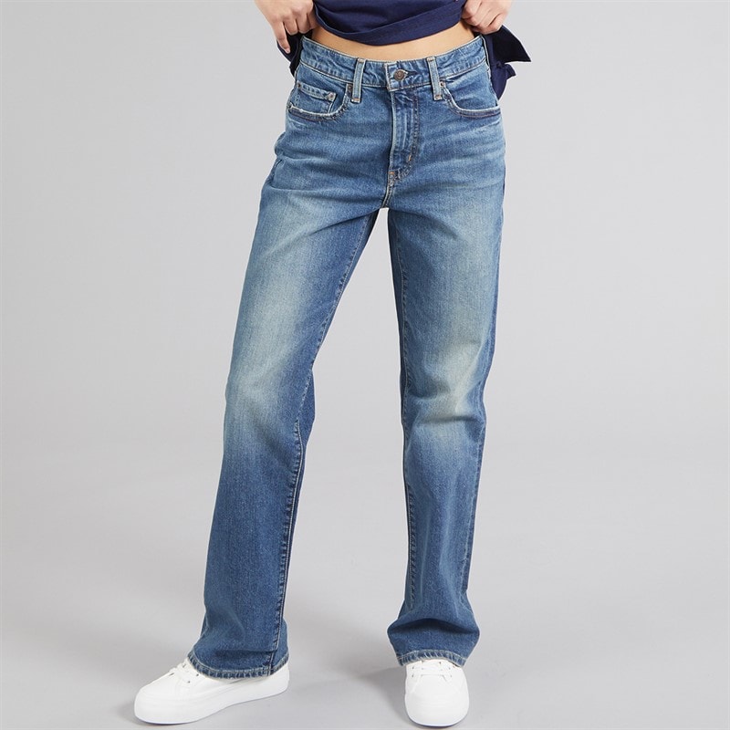 Levi's Womens 725 Authentic Kick Boot Jeans Ankle Time