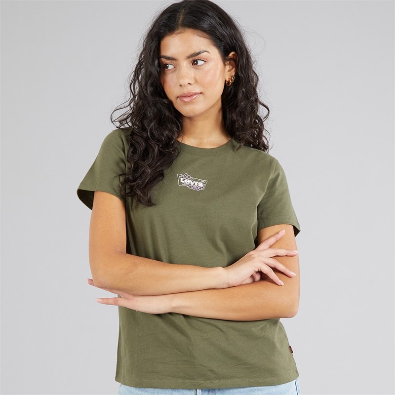 Levi's Womens The Perfect T-Shirt Batwing Succulent Ivy Green