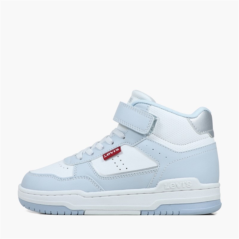 Levi's Girls John SE Mid Trainers White/Blue 0063