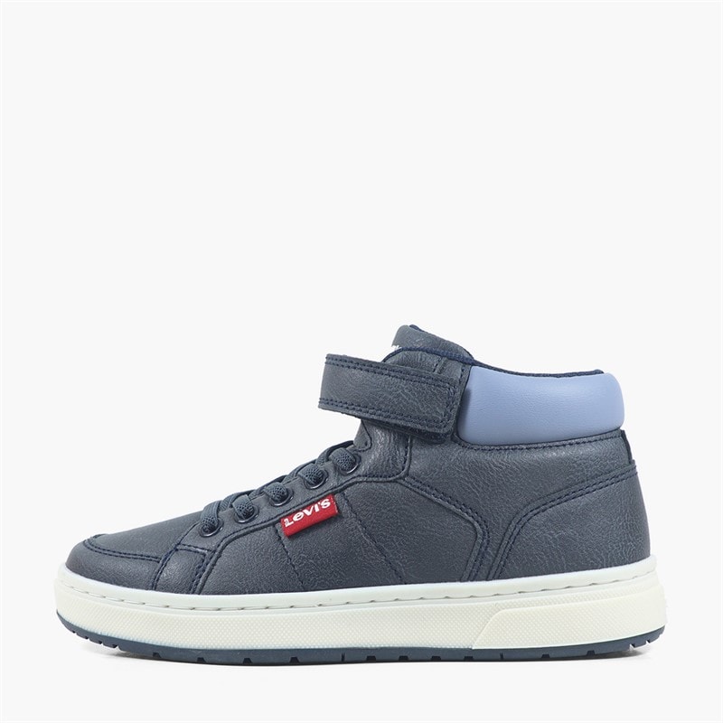 Levi's Boys Piper JR Mid Trainers Navy Smoke 0876