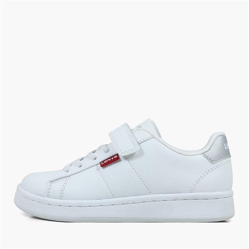 Levi's Girls Bell Jr Trainers White/Silver