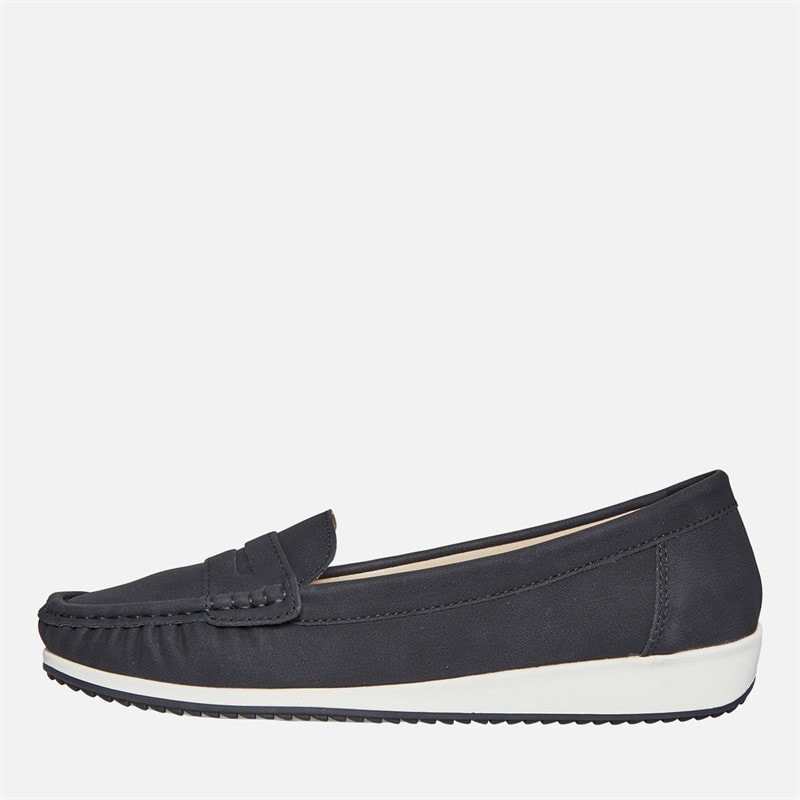 Lotus Womens Durante Loafers Black Mono