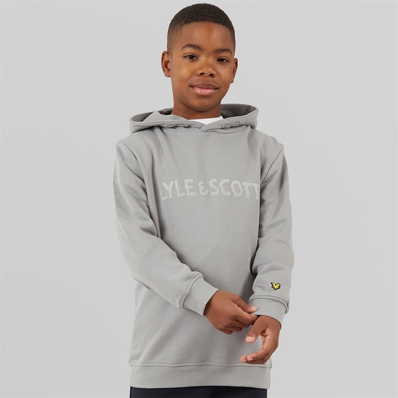 Lyle And Scott Boys Multi Coloured Print Hoodie X852 Sharkskin