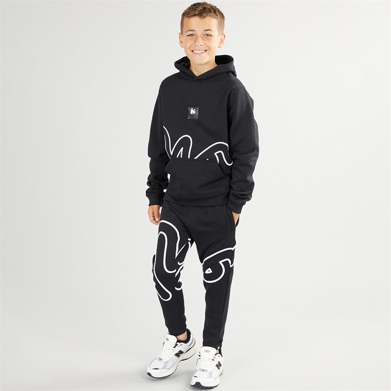 Money Boys Hidden Sig Hoodie And Joggers Tracksuit Black