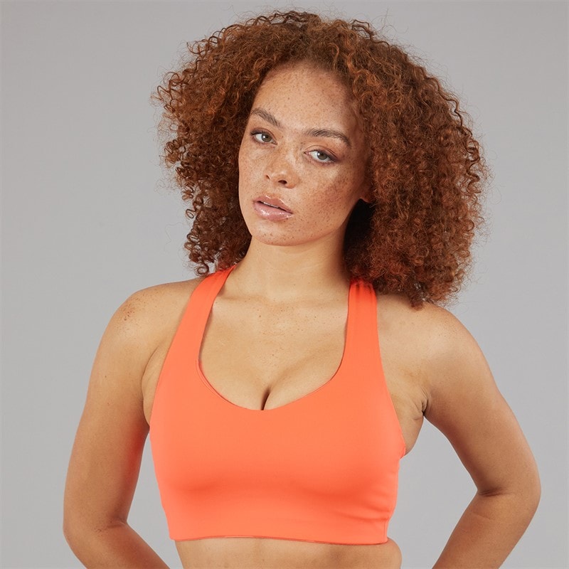 New Balance Womens NB Power X High Impact Sports Bra Orange