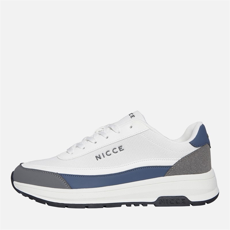 NICCE Mens Arinza Trainers White/Blue/Grey