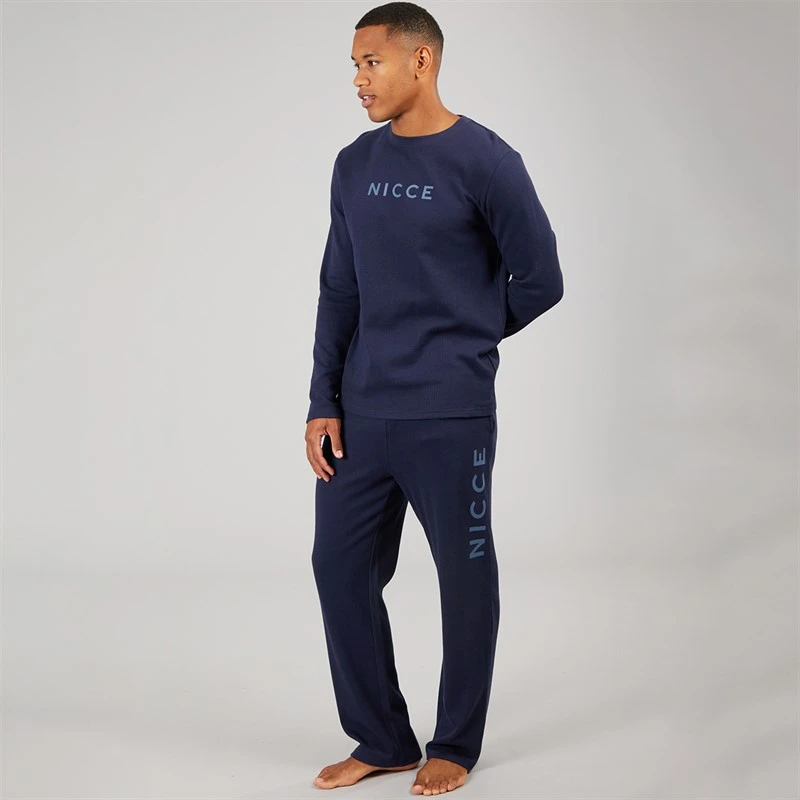 NICCE Mens Ashmole Lounge Set Navy