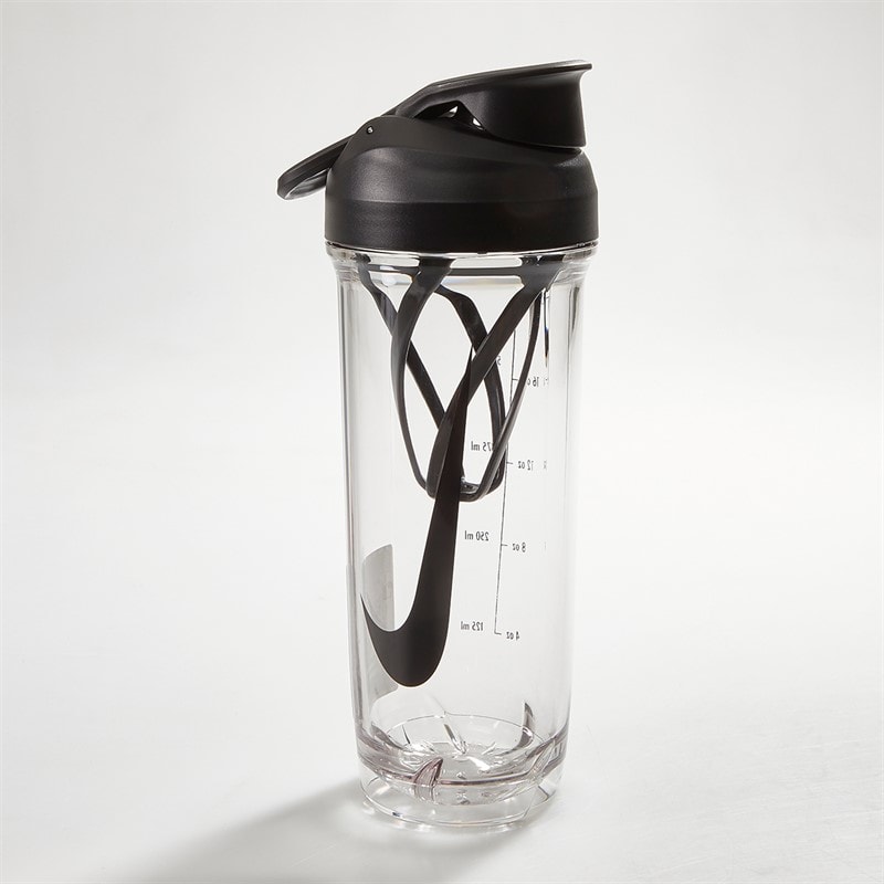 Nike TR Hypercharge Shaker Bottle 24Oz Clear/Black/Black/Black