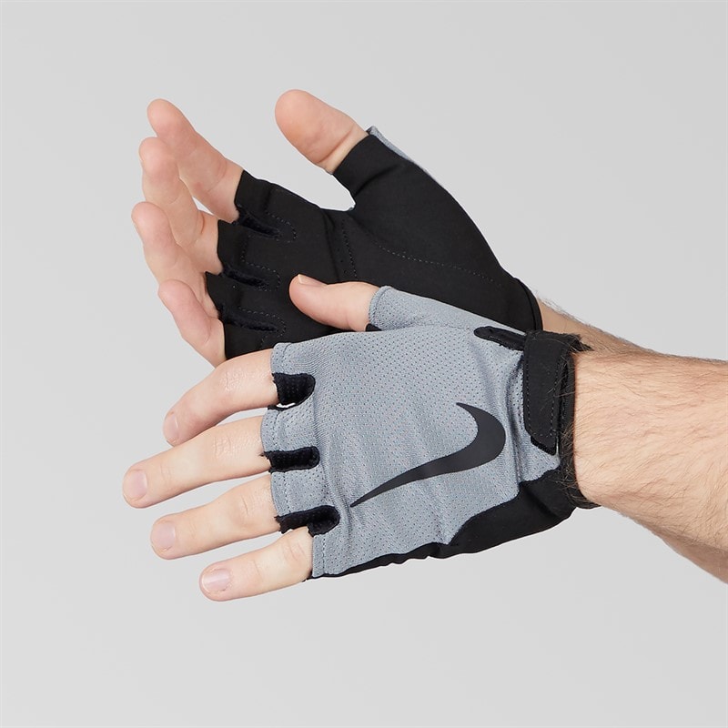 Nike Mens Gym Essentials 2.0 Fitness Gloves Cool Grey/Black/Black