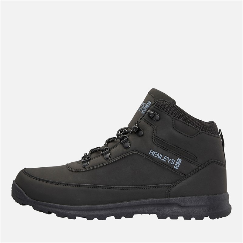 Henleys Mens Travis Boots Black