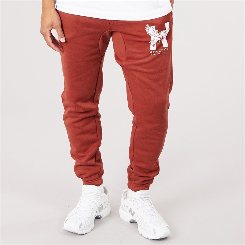 Henleys Mens Curveball Joggers Red