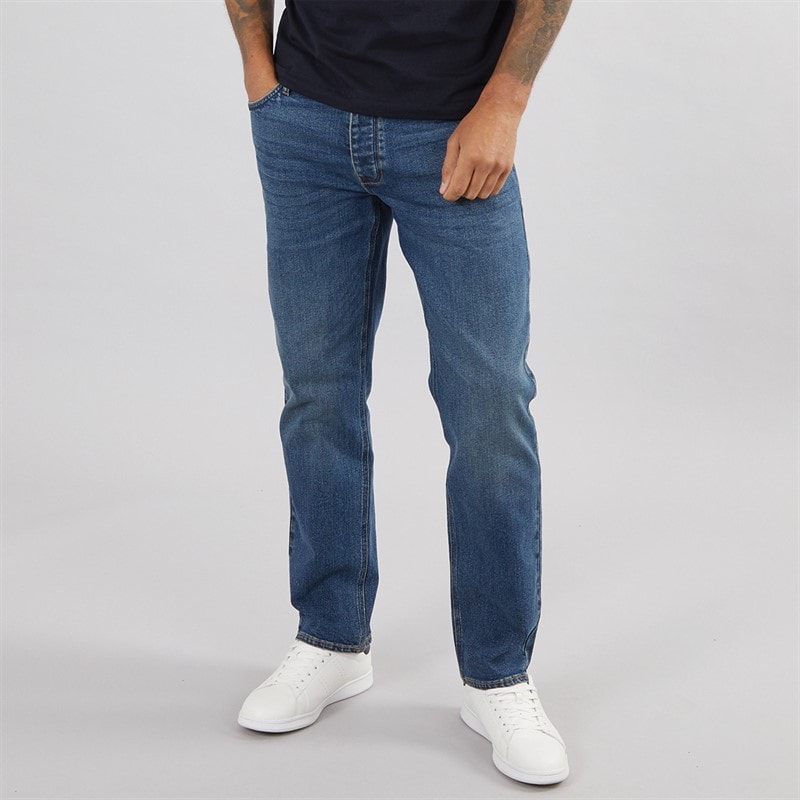 French Connection Mens Regular Fit Jeans Ind23 - Midwash