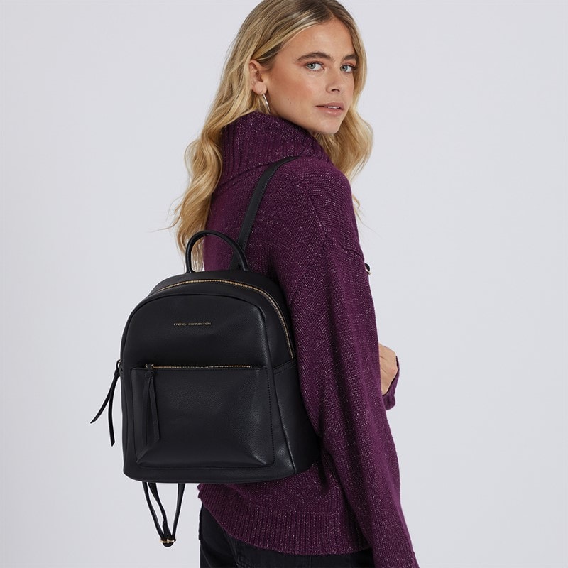 French Connection Womens Rucksack Black
