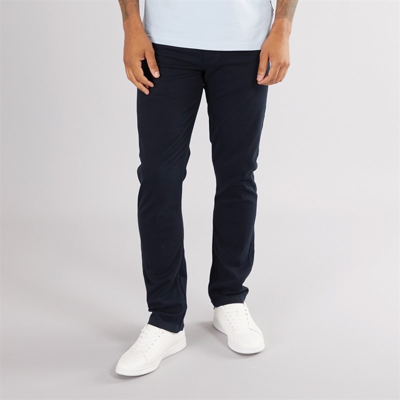French Connection Mens Five Pocket Chinos Marine