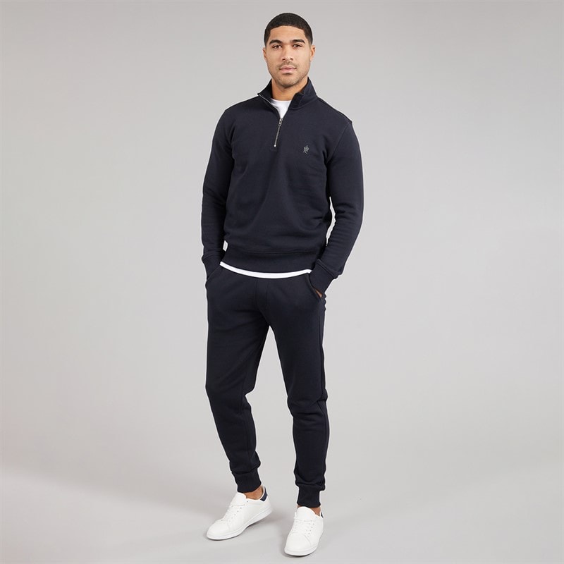 French Connection Mens 1/2 Zip Tracksuit Marine