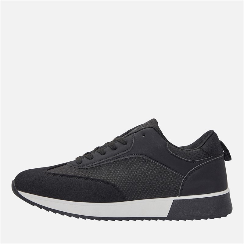 French Connection Mens Ripstop Trainers Black