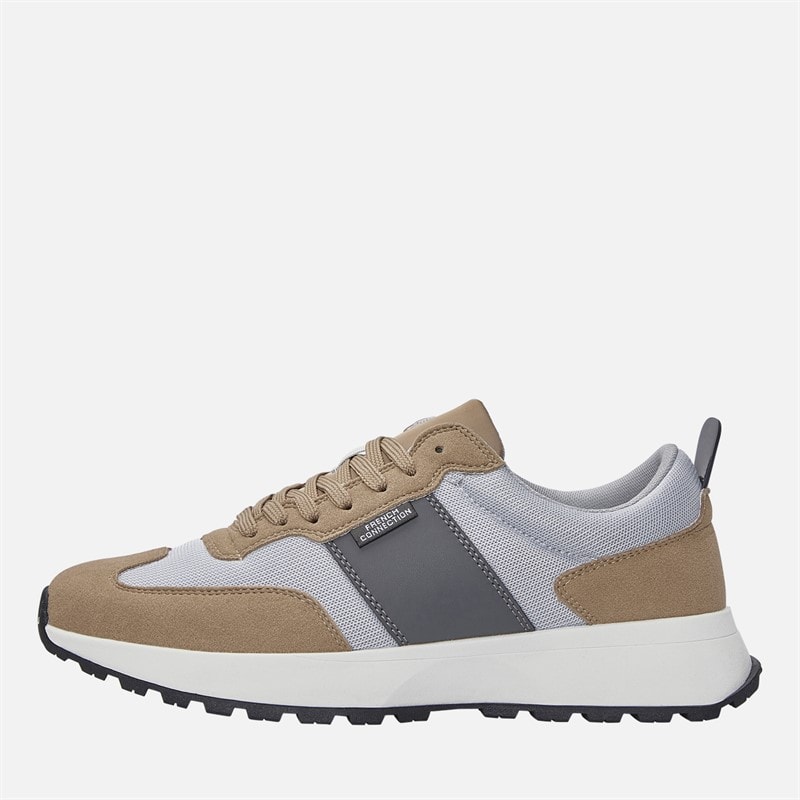 French Connection Mens Hybrid Trainers Sand