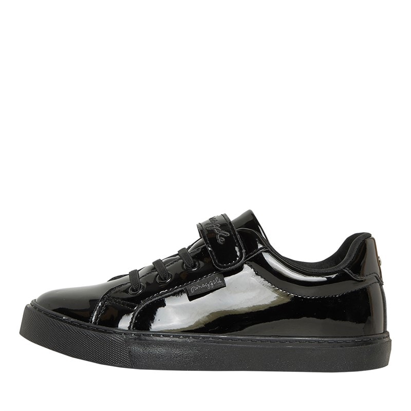 Pineapple Junior Girls Toni Trainers Black Patent