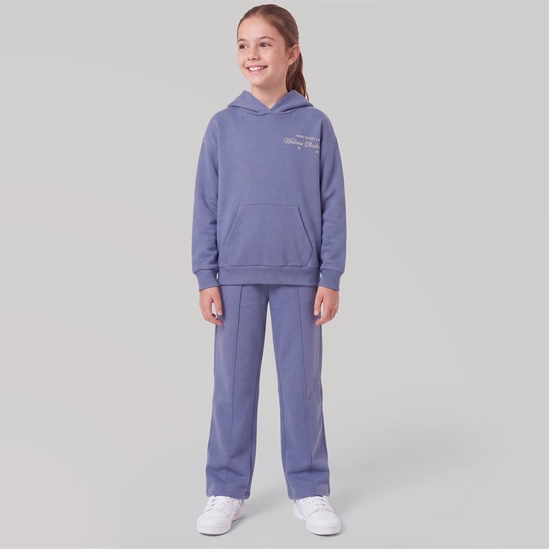 Pindydoll Girls Nola Hoodie And Loose Fit Joggers Tracksuit Blue