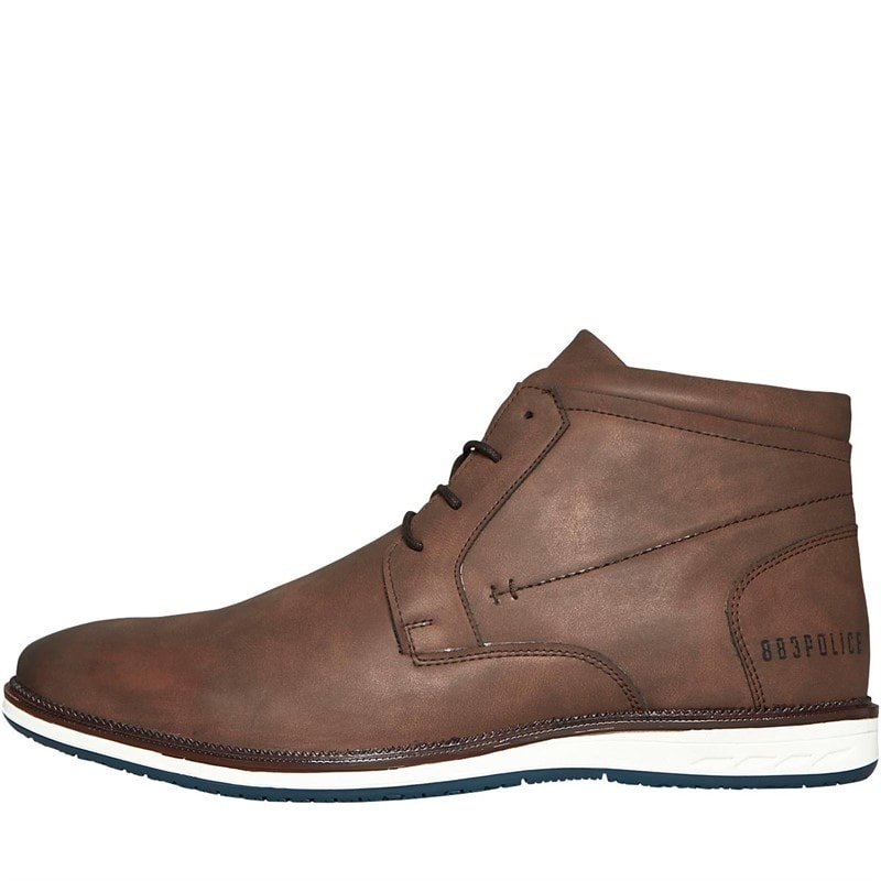 883 Police Mens Terro Chukka Boots Brown