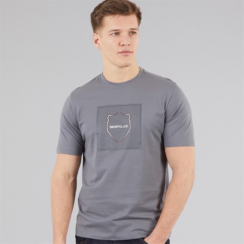 883 Police Mens Vogogna T-Shirt Circ Grey