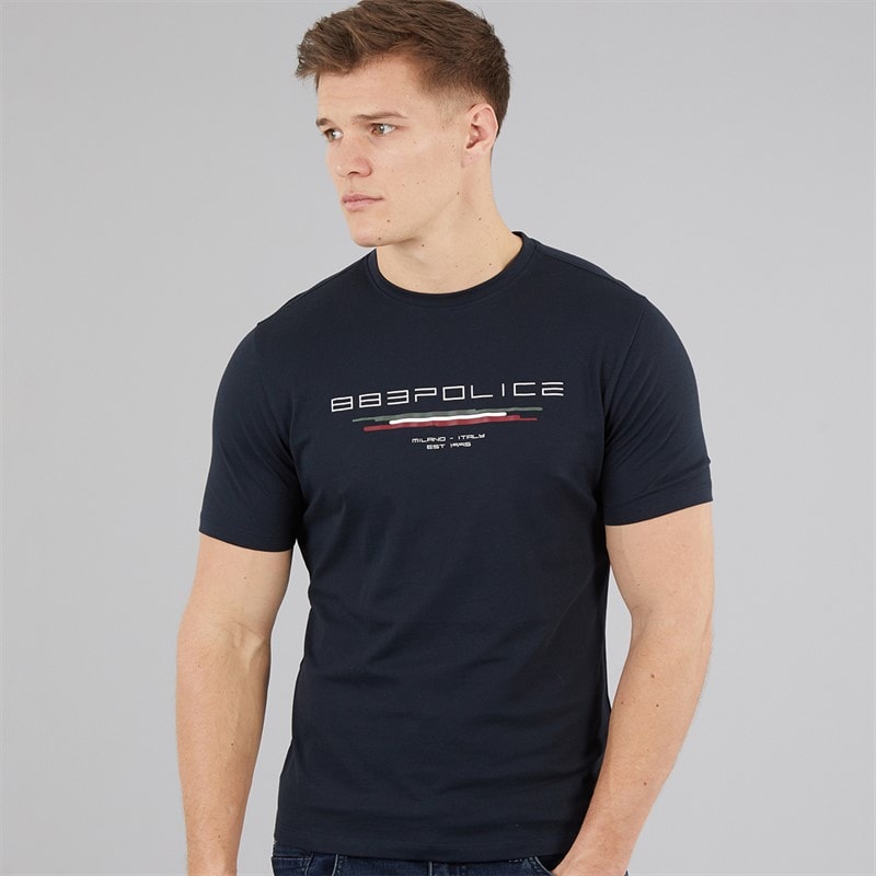 883 Police Mens Clusone T-Shirt Navy