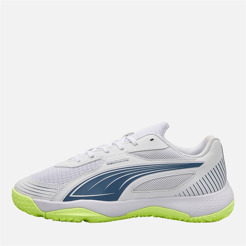 Puma Junior Boys Solarflash III Indoor Court Shoes Puma White
