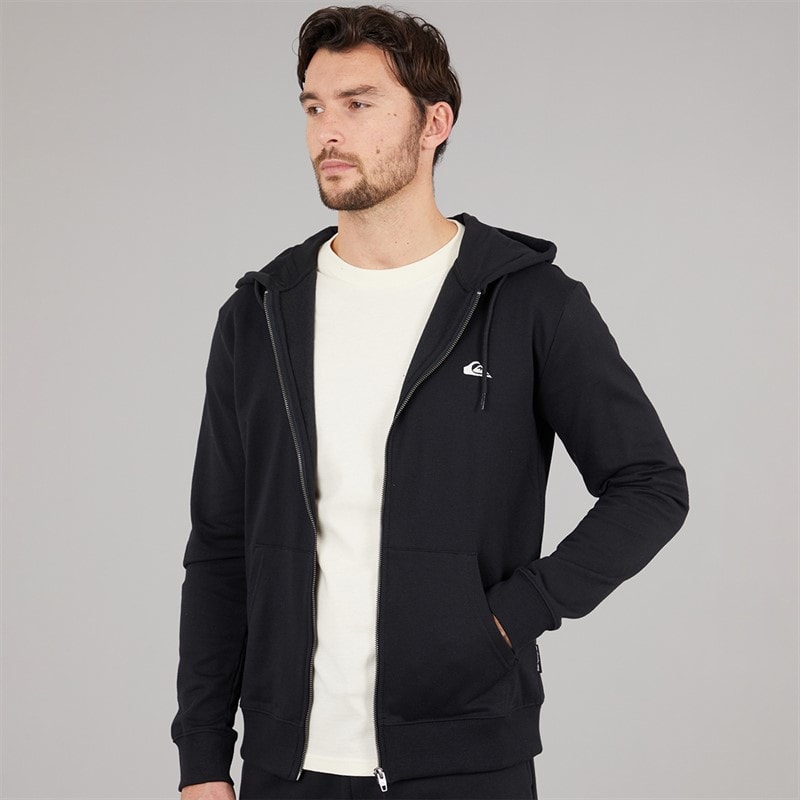 Quiksilver Mens Basic Zip Hoodie Black