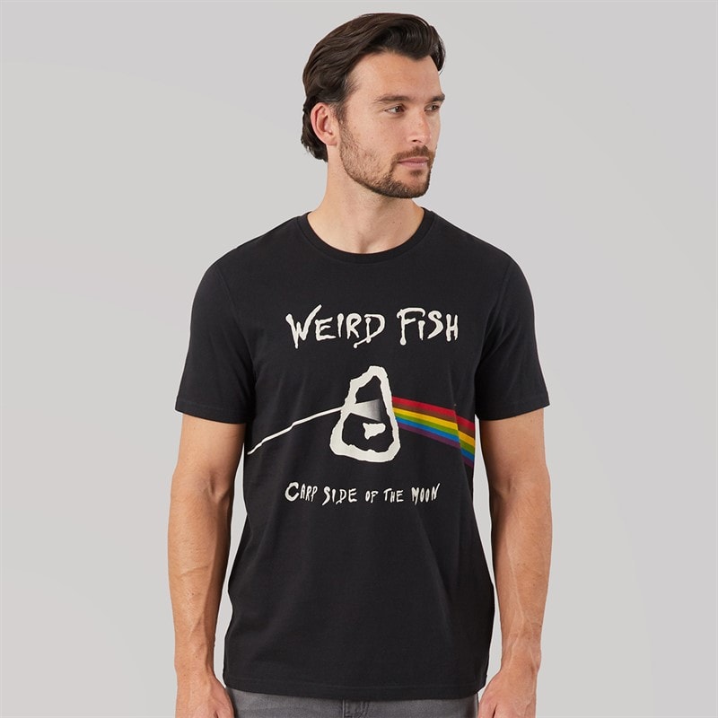 Weird Fish Mens Carp Side Artist T-Shirt Black