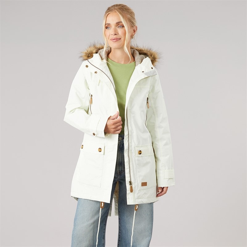 Trespass Womens Clea Insulated Waterproof Parka Ghost