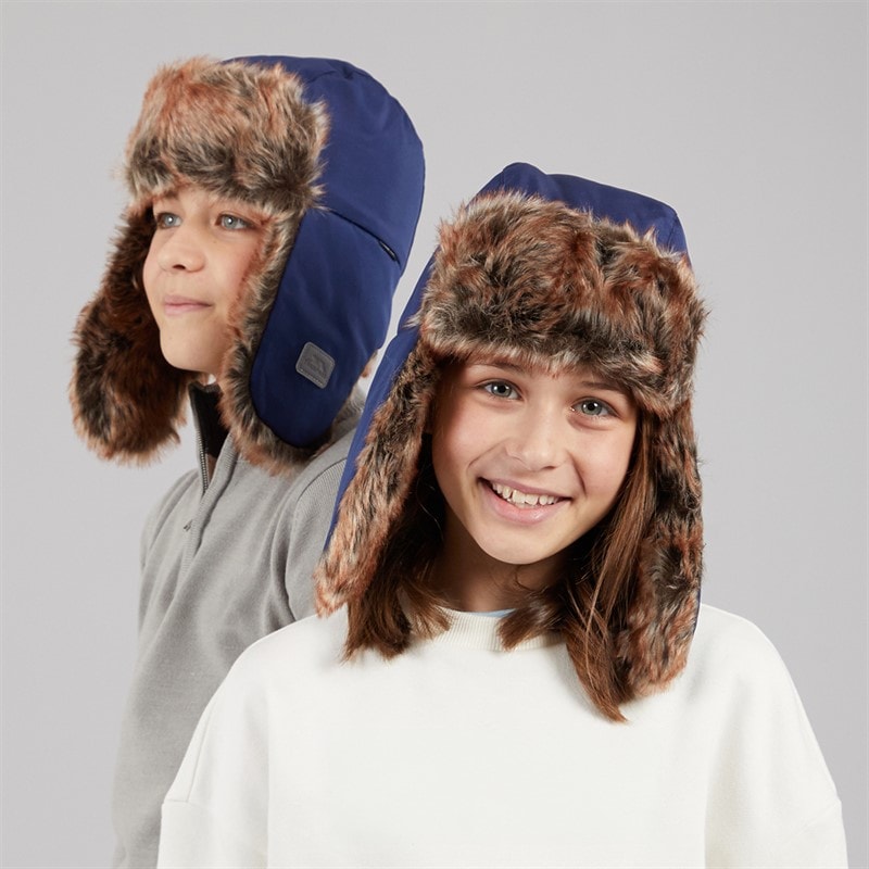 Trespass Kids Dapper Trapper Hat Navy
