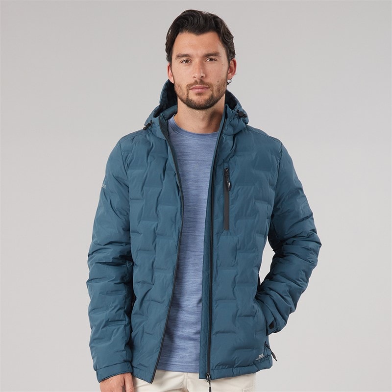 Trespass Mens Jaymes Waterproof Insulated Jacket Dark Teal