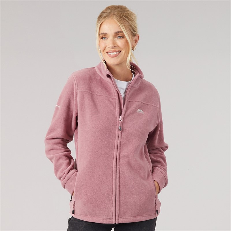 Trespass Womens Bertille Full Zip Fleece Jacket Faded Rose