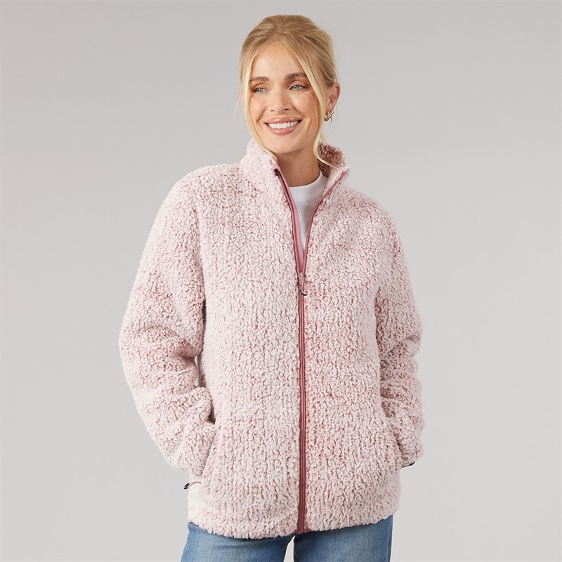 Trespass Womens Feathery Full Zip Fleece Faded Rose
