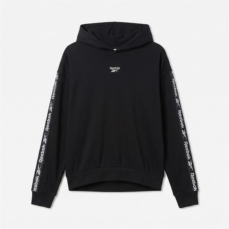 Reebok Junior Boys Taped Hoodie Black