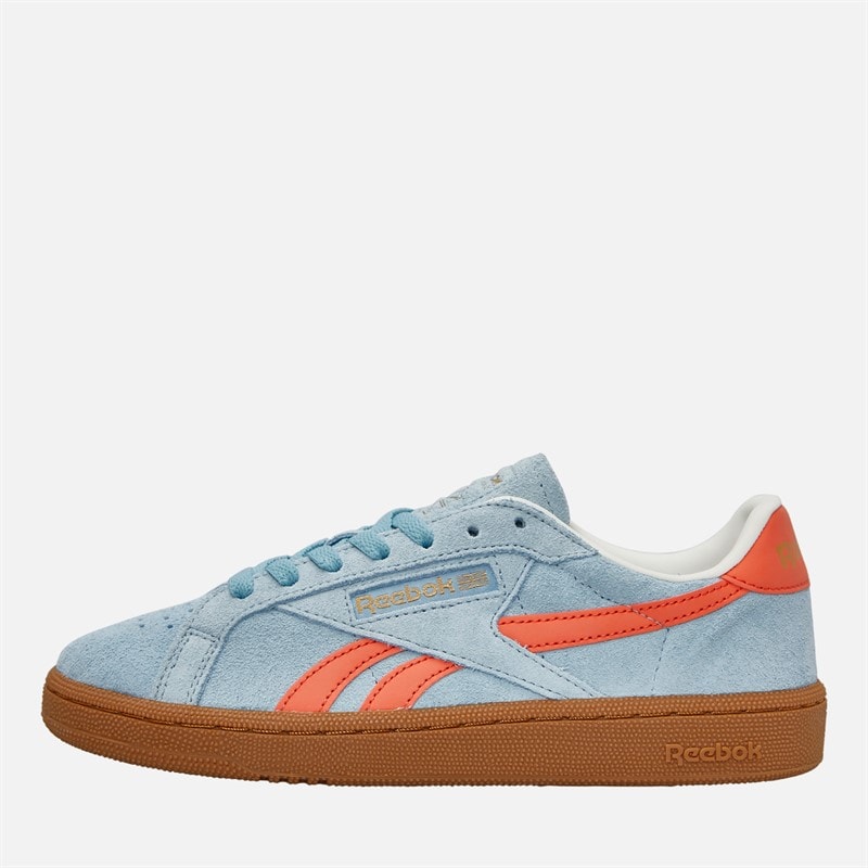 Reebok Club C Grounds Uk Trainers Soft Blue/Supercharged Coral/Gum