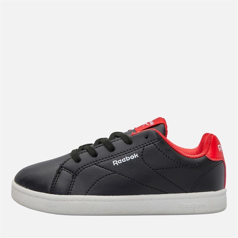 Reebok Junior Boys Royal Complete Clean 2.0 Trainers Black/White/Energy Red