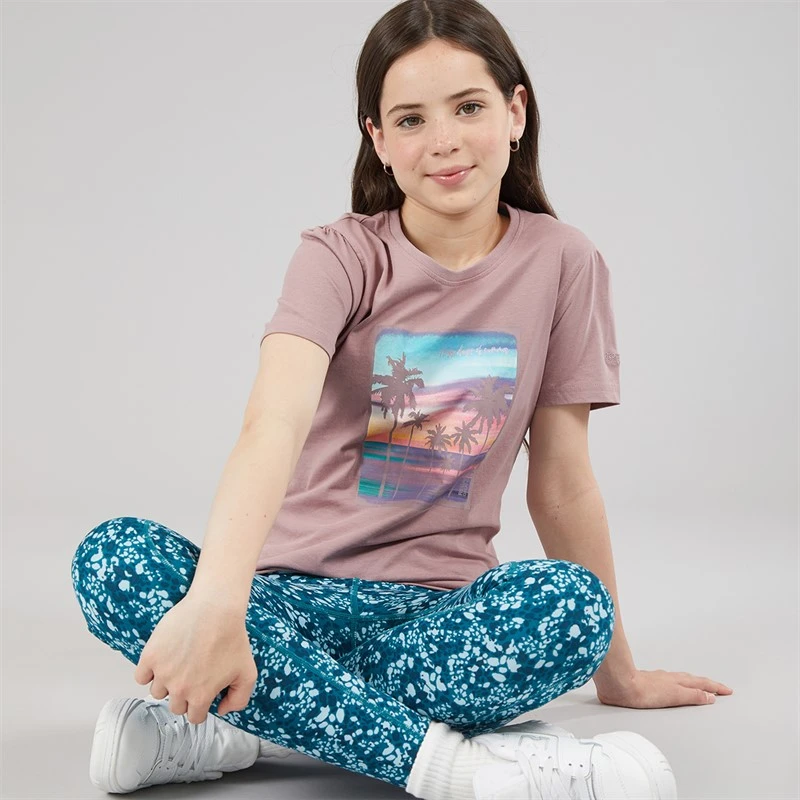 Regatta Girls Bosley Graphic T-Shirt Heather