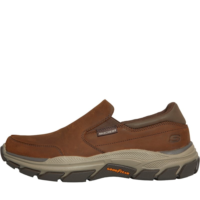 SKECHERS Mens Respected Calum Slip-On Shoes Dark Brown