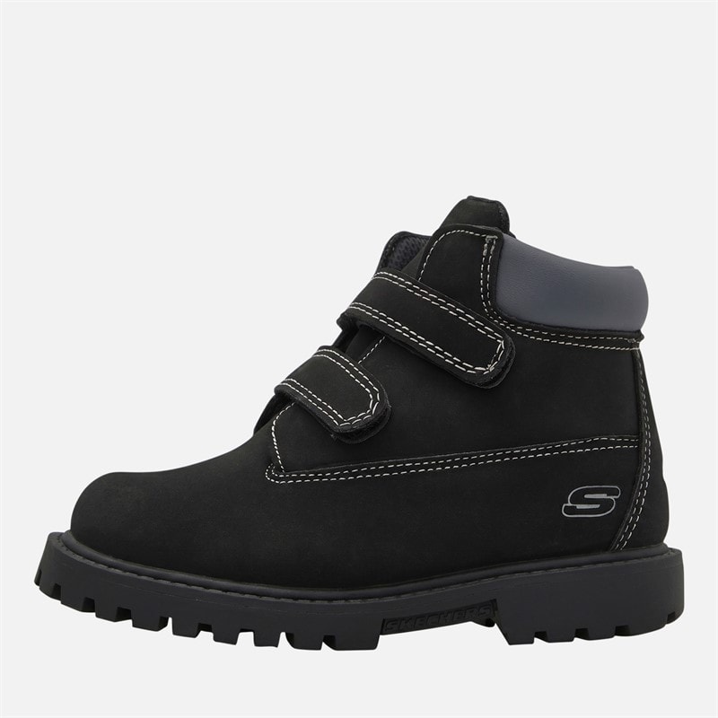 SKECHERS Infants Power Reach Lil' Lumberer Boots Black