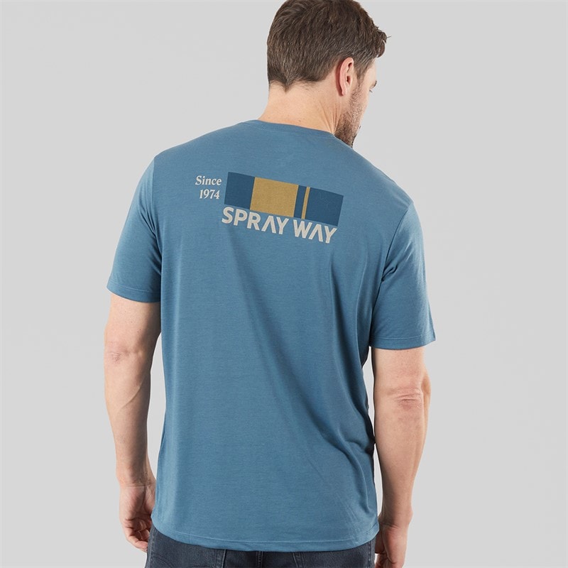 Sprayway Mens Chester Street Lyocell Back Logo T-Shirt Seaport