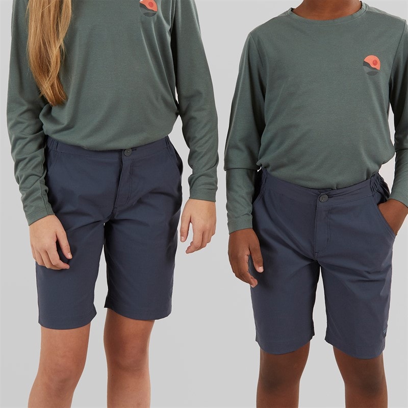 Sprayway Boys Junior Compass TecWEAVEâ„¢ Water Resistant Shorts Turbulence